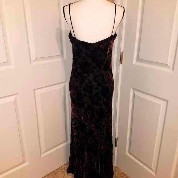 PRICE⬇️VINTAGE VELVET A.B.S. GOWN & SCARF SZ 10 - Picture 7 of 13